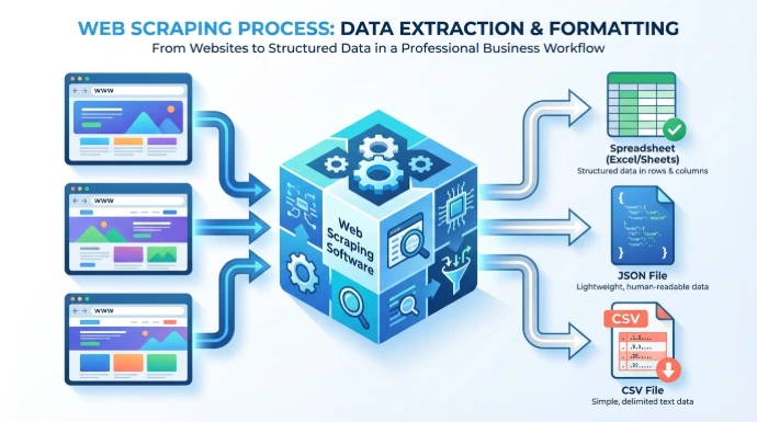 Infographie expliquant le web scraping